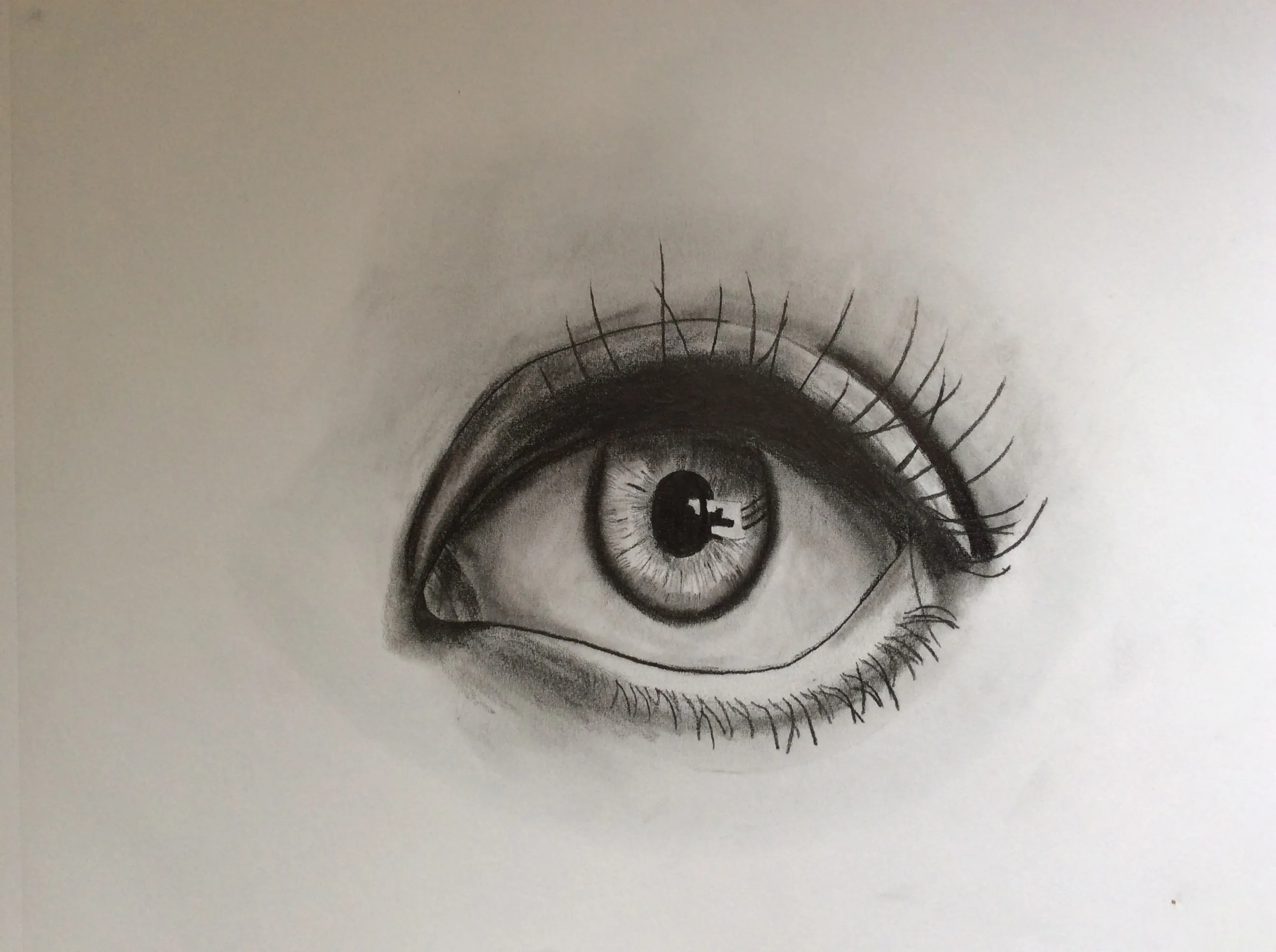 drawing of an eye